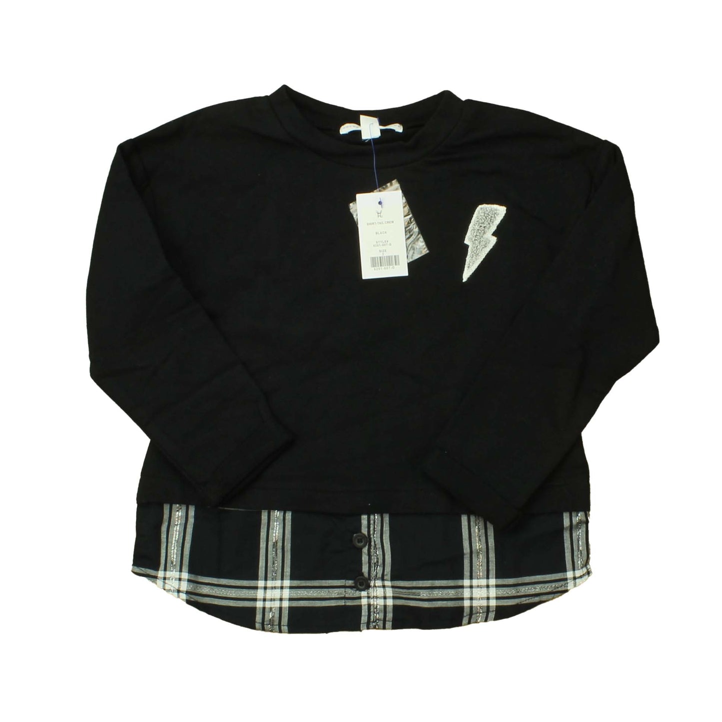 Rockets Of Awesome Girls Black | Grey | Silver Sweatshirt Size: 2T Black | Grey | Silver