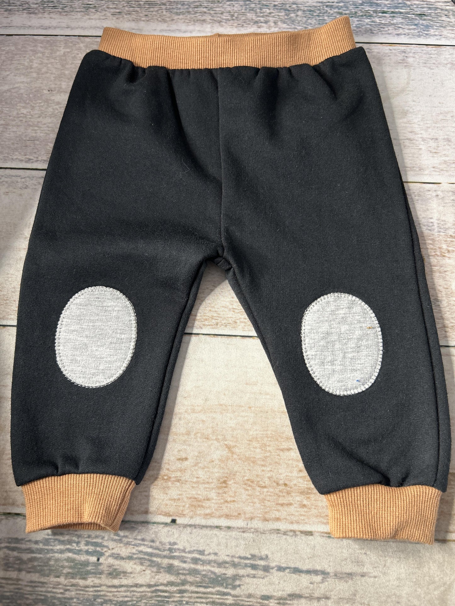 PL Baby Unisex Black | Grey Athletic Pants Size: 9 months Black | Grey