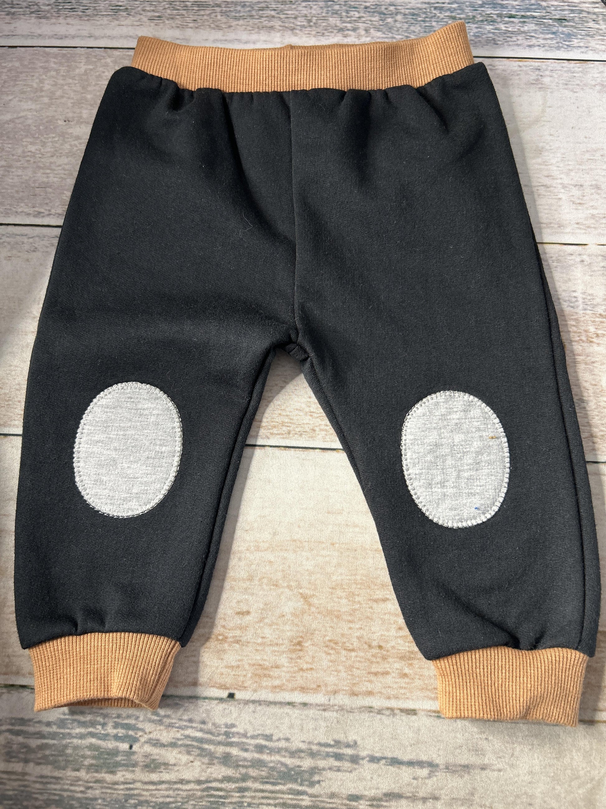 PL Baby Unisex Black | Grey Athletic Pants Size: 9 months Black | Grey