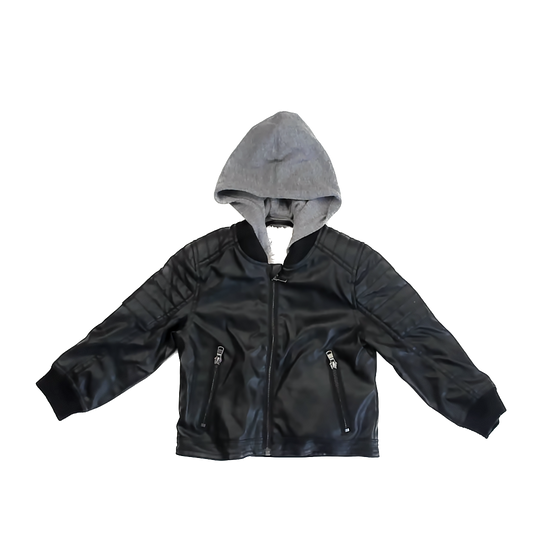 H&M Boys Black | Grey Jacket Size: 3T Black | Grey