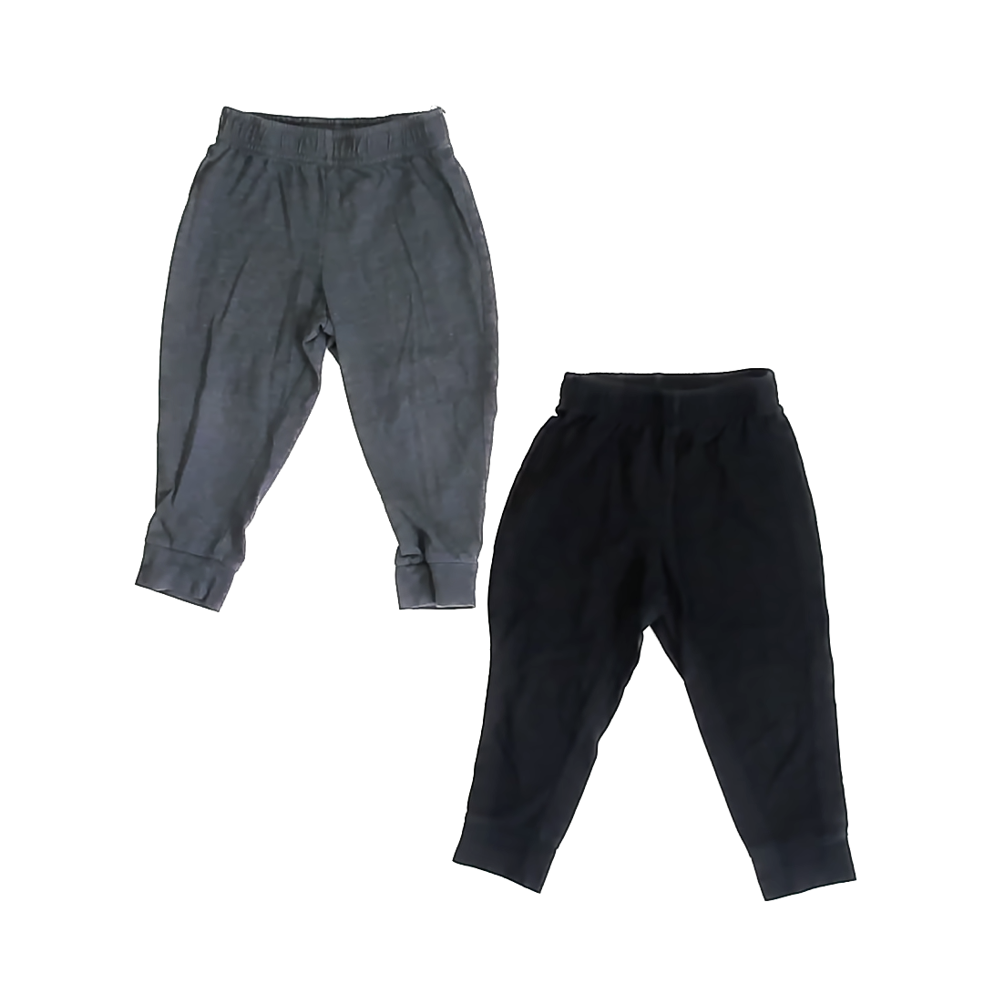 Cat & Jack Unisex Black | Grey Casual Pants Size: 2T Black | Grey