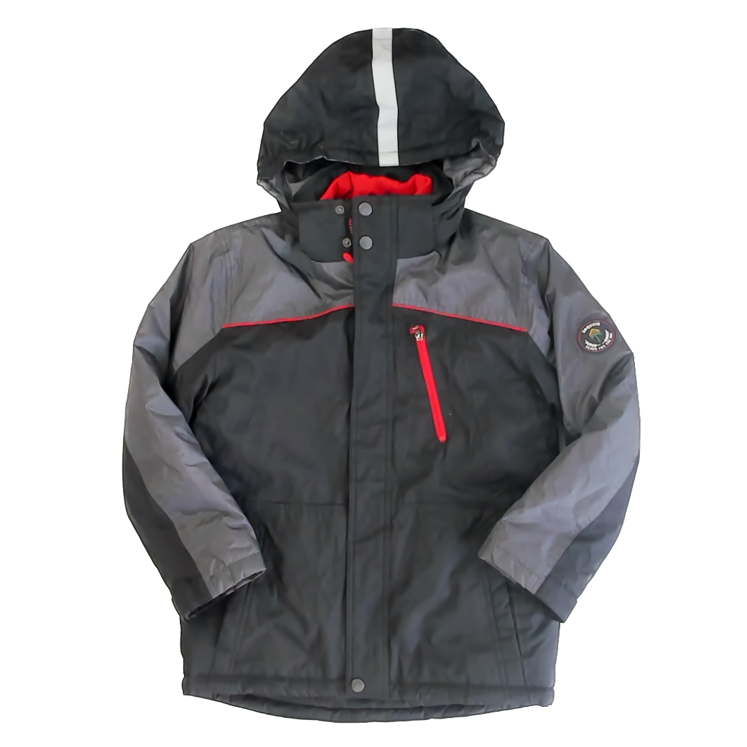Sequoia Boys Black | Grey Snow & Ski Coat Size: 12-14 Years Black | Grey