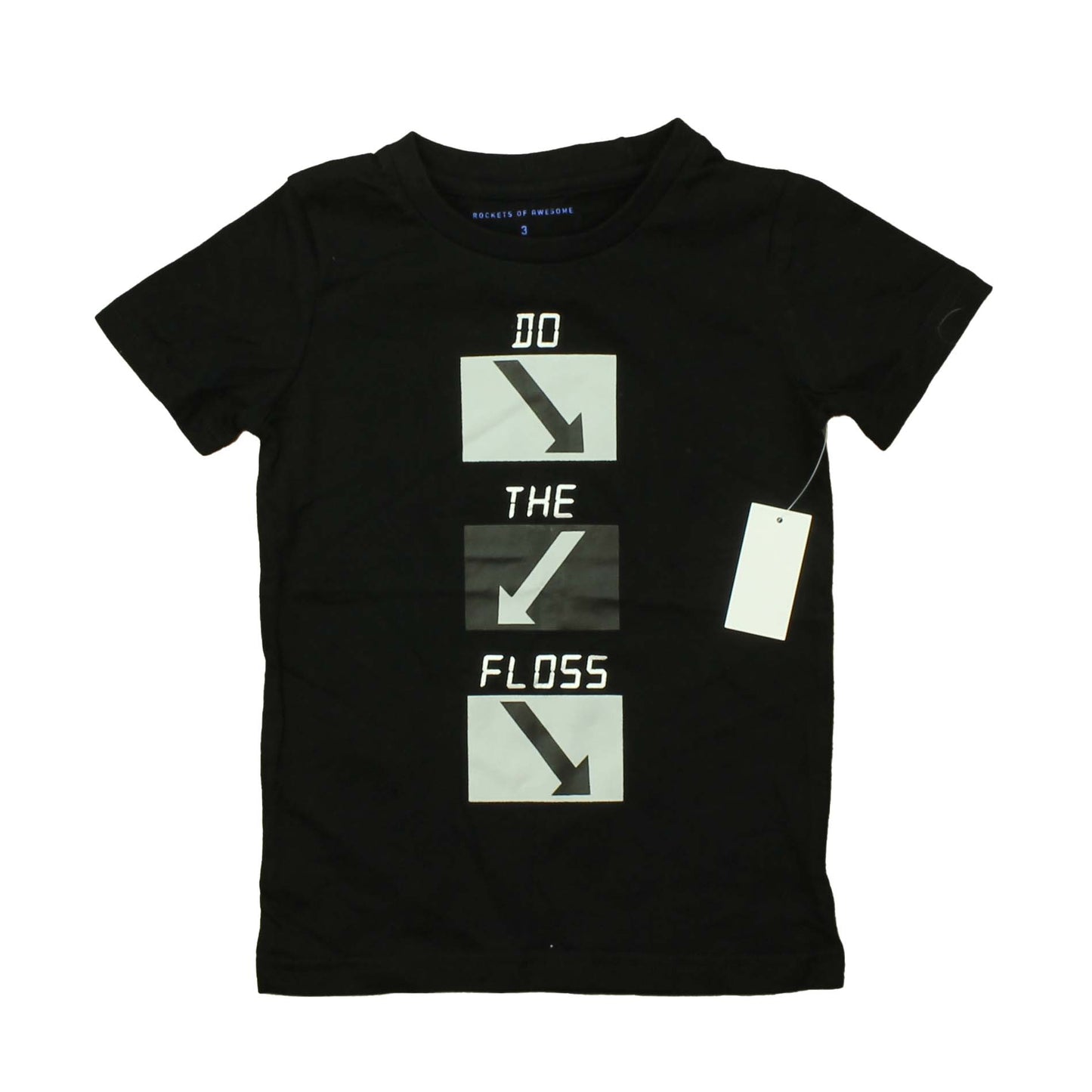 Rockets Of Awesome Boys Black | Grey T-Shirt Size: Little Boy Black | Grey