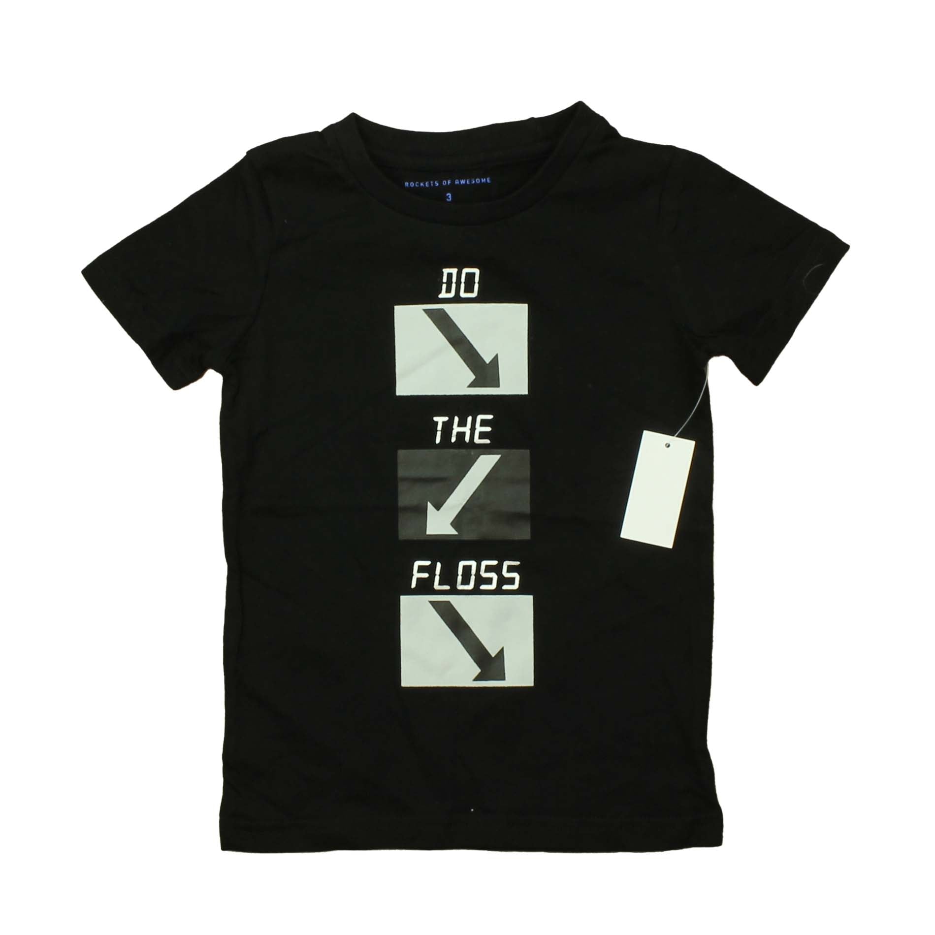 Rockets Of Awesome Boys Black | Grey T-Shirt Size: Little Boy Black | Grey