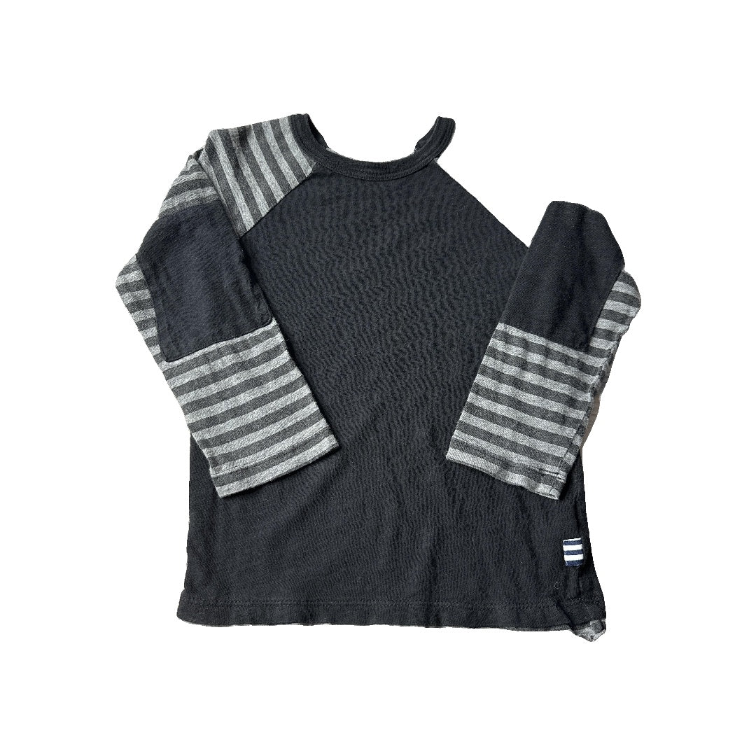 Splendid Boys Black | Grey Long Sleeve T-Shirt Size: 4T Black | Grey
