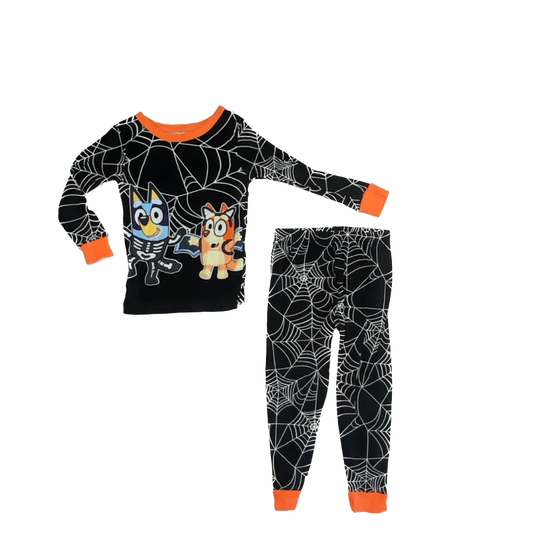 Bluey Unisex Black | Halloween 2-piece Pajamas Size: 4T Black | Halloween