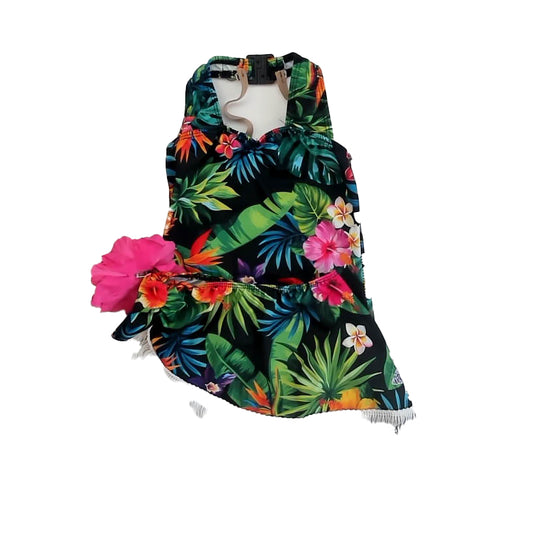 Dansco Girls Black Hawaii Dance wear Size: 6-7 Years Black Hawaii