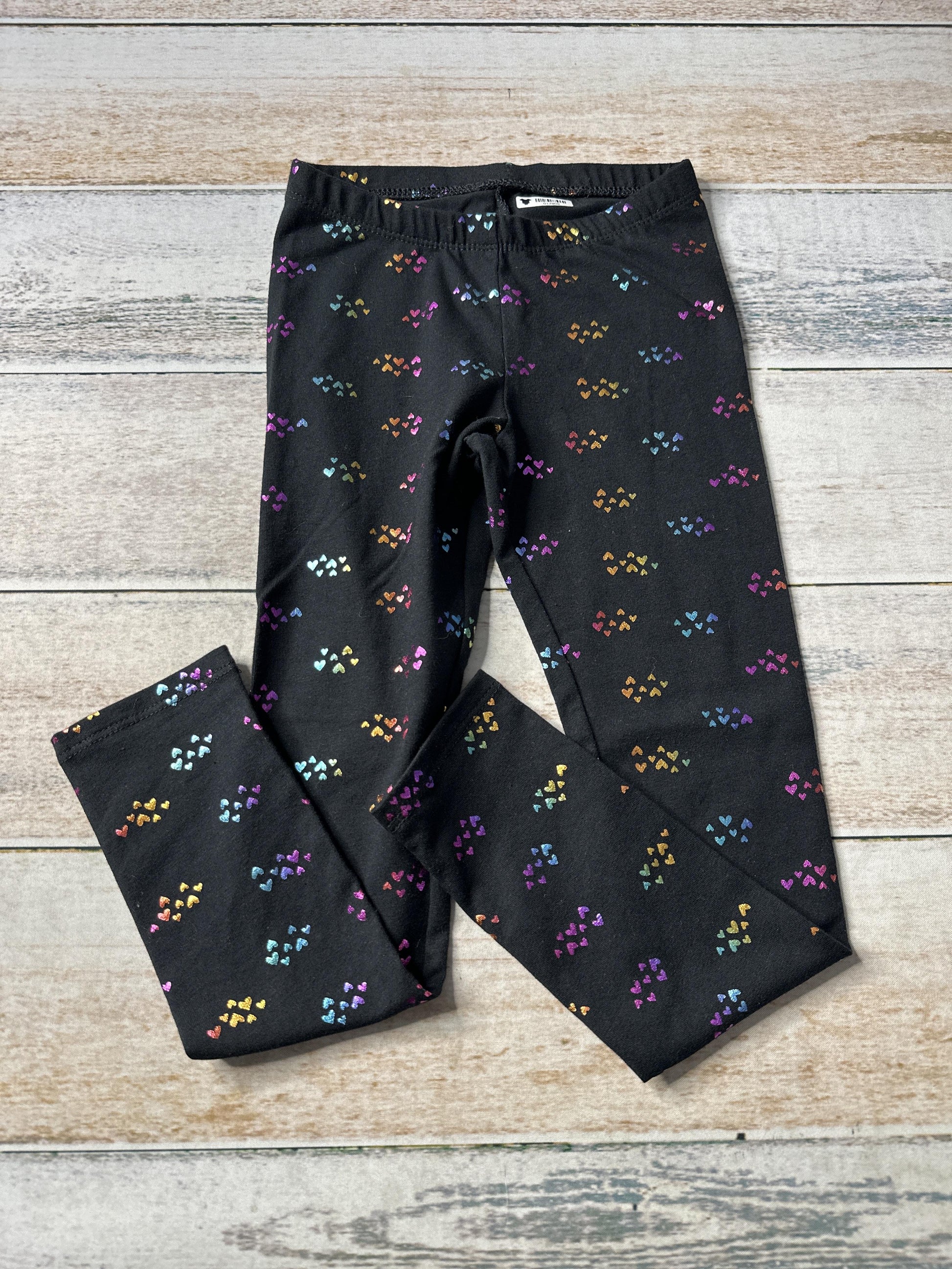 Girls Black | Hearts Pants Size: 5T Black | Hearts