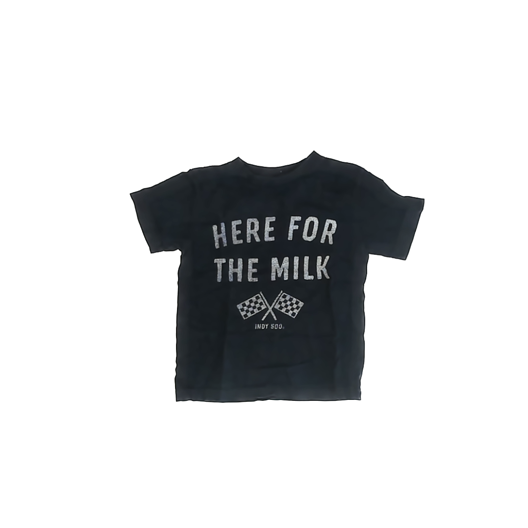 The Shop Boys Black Indy 500 T-Shirt Size: 3T Black Indy 500