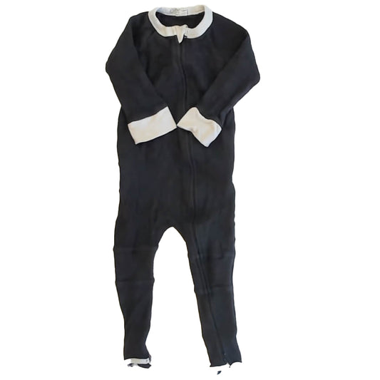 Goumi Boys Black | Ivory 1-piece Non-footed Pajamas Size: 18-24 Months Black | Ivory