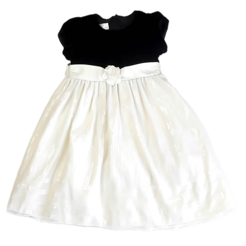 American Princess Girls Black | Ivory Special Occasion Dress Size: 6 Years Black | Ivory
