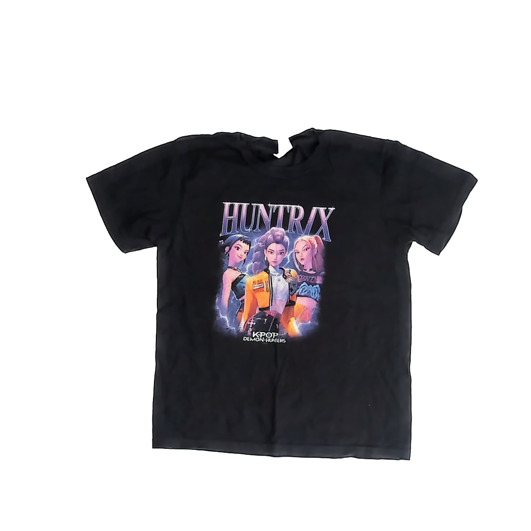 K-Pop Demon Hunters Girls Black | K-Pop T-Shirt Size: M (9-10) Black | K-Pop