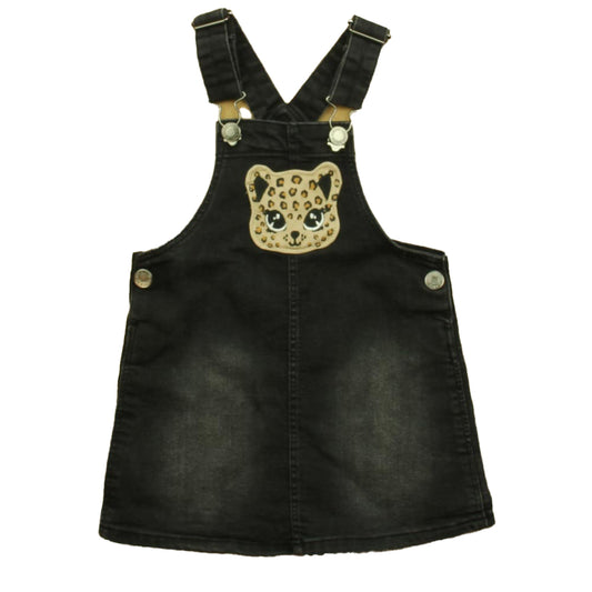 H&M Girls Black Leopard Jumper Size: 2-3T Black Leopard
