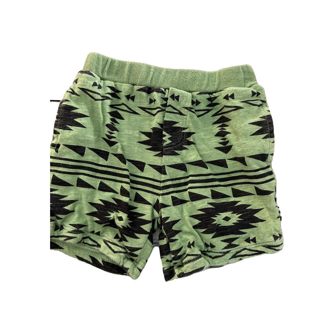 Splendid Boys Black | light green Shorts Size: 6-12 months Black | light green