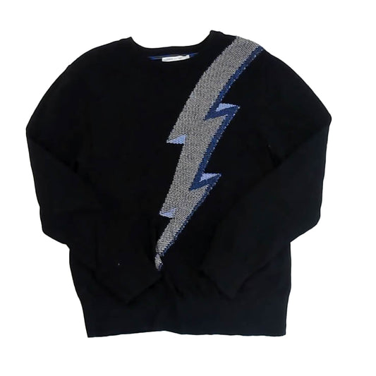 Rockets Of Awesome Boys Black | Lightning Bolt Sweater Size: 8 Years Black | Lightning Bolt