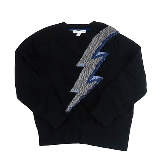 Rockets Of Awesome Boys Black | Lightning Bolt Sweater Size: 4 Years Black | Lightning Bolt