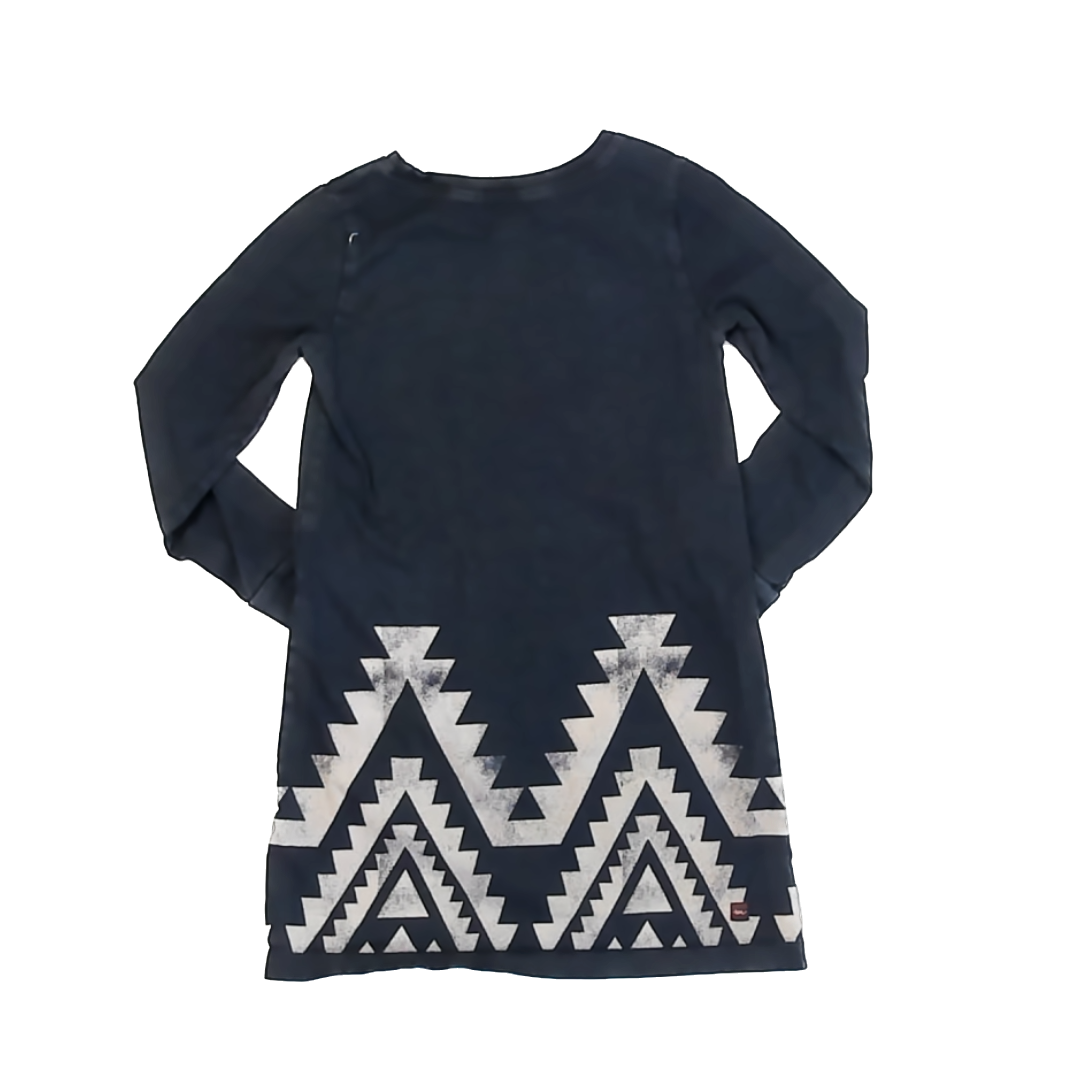 Tea Collection Girls Black | Long Sleeve Dress Size: 6 Years Black | Long Sleeve