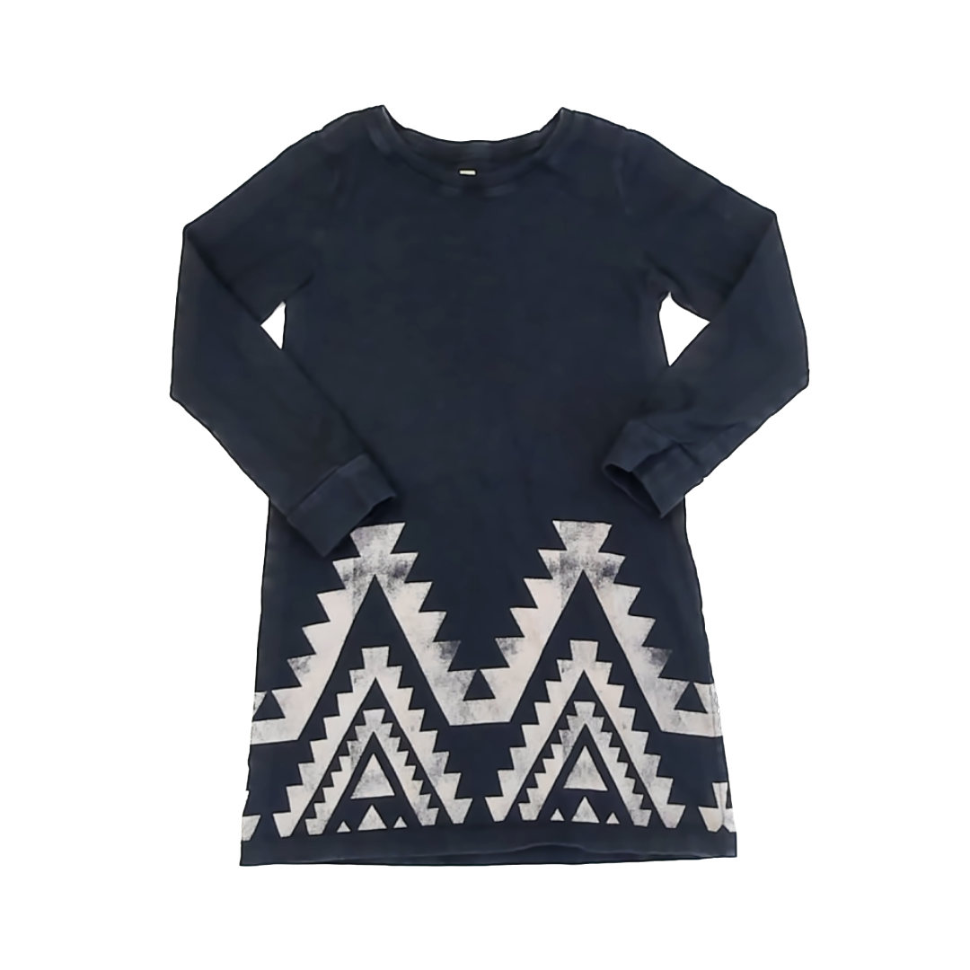 Tea Collection Girls Black | Long Sleeve Dress Size: 6 Years Black | Long Sleeve