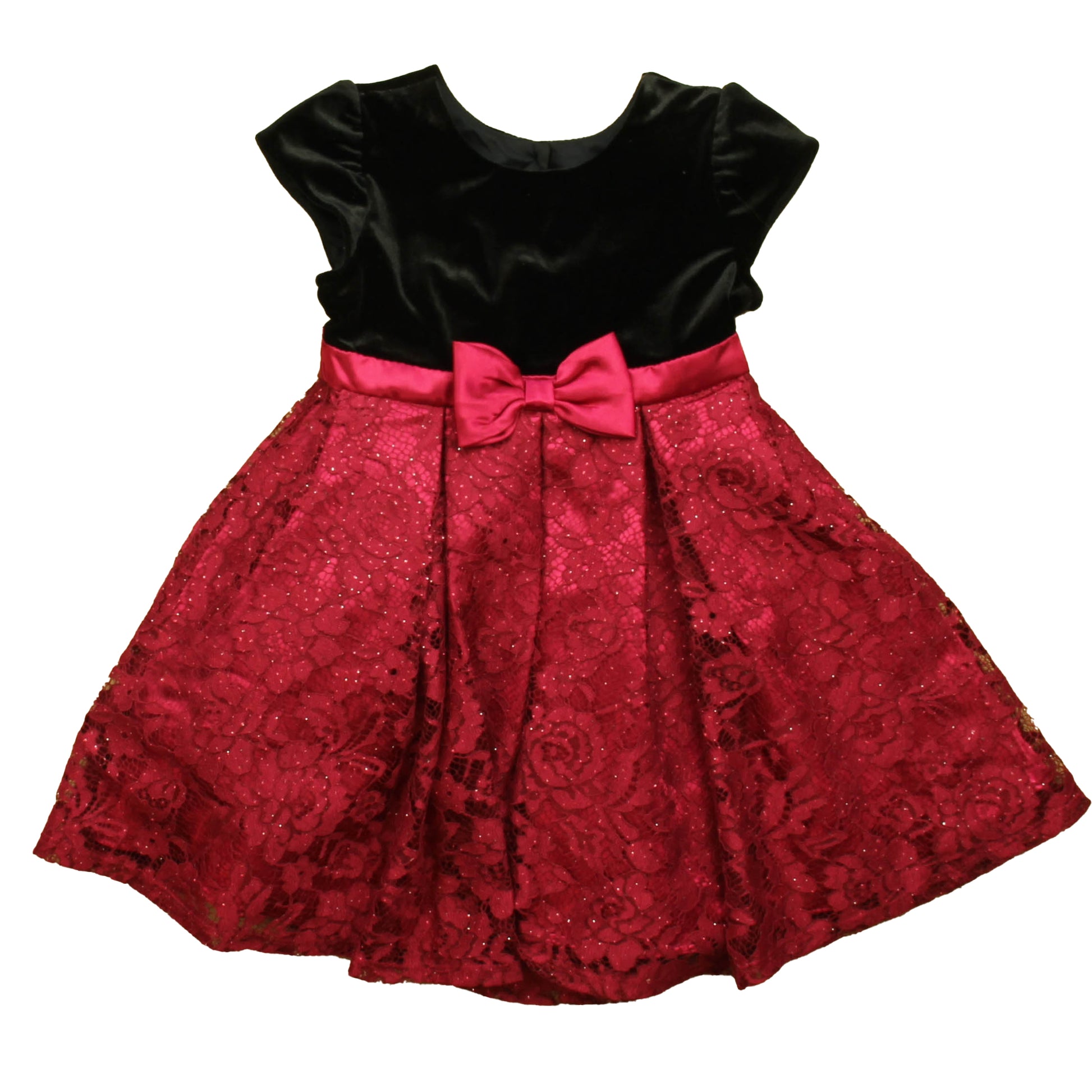 Jona Michelle Girls Black | Magenta Special Occasion Dress Size: 4T Black | Magenta