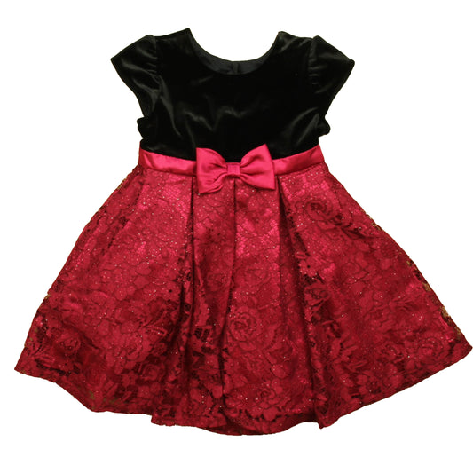 Jona Michelle Girls Black | Magenta Special Occasion Dress Size: 4T Black | Magenta