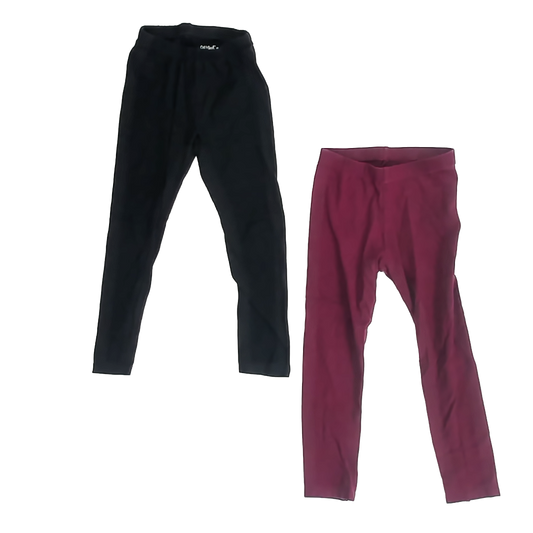 Cat & Jack Girls Black | Maroon Leggings Size: 4T Black | Maroon