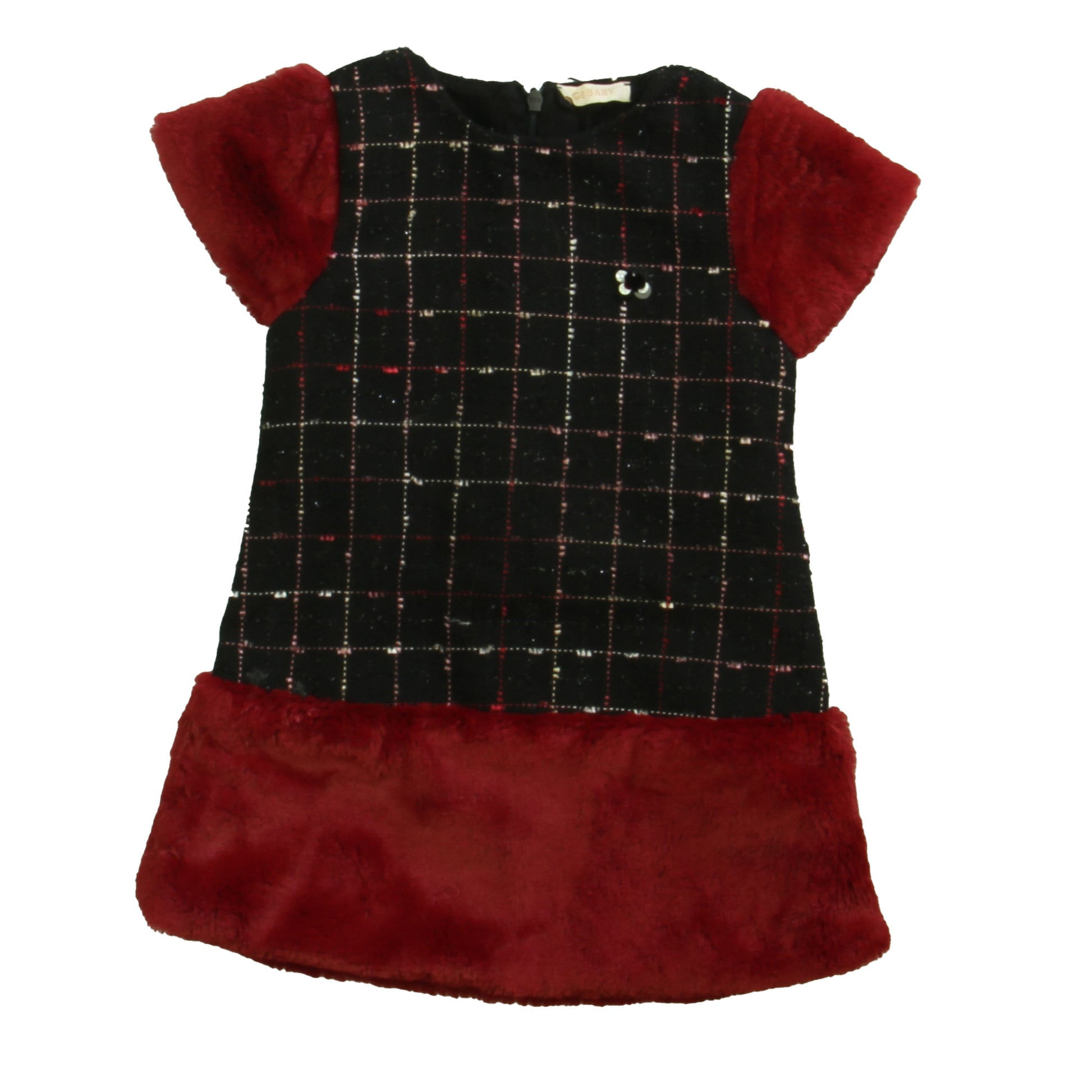GB Girls Girls Black | Maroon Dress Size: 2T Black | Maroon