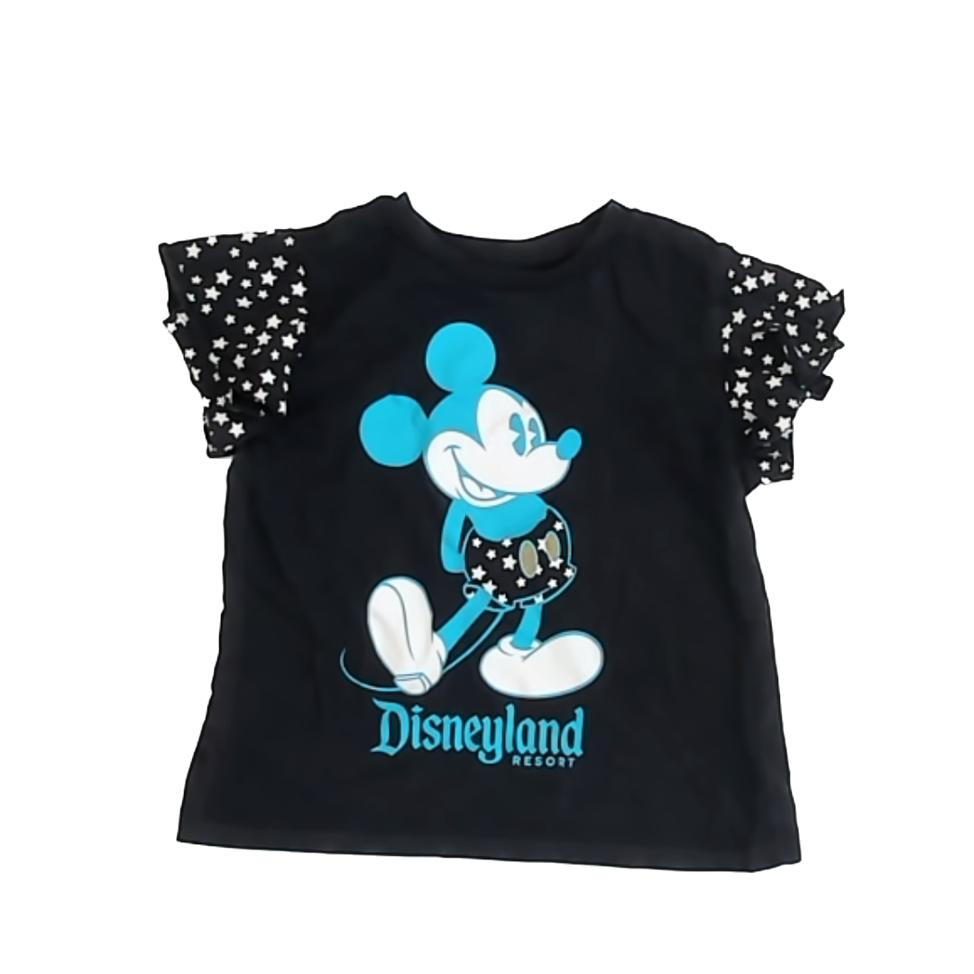 Disney Girls Black | Mickey Mouse Shirt Size: XS (4-5T) Black | Mickey Mouse