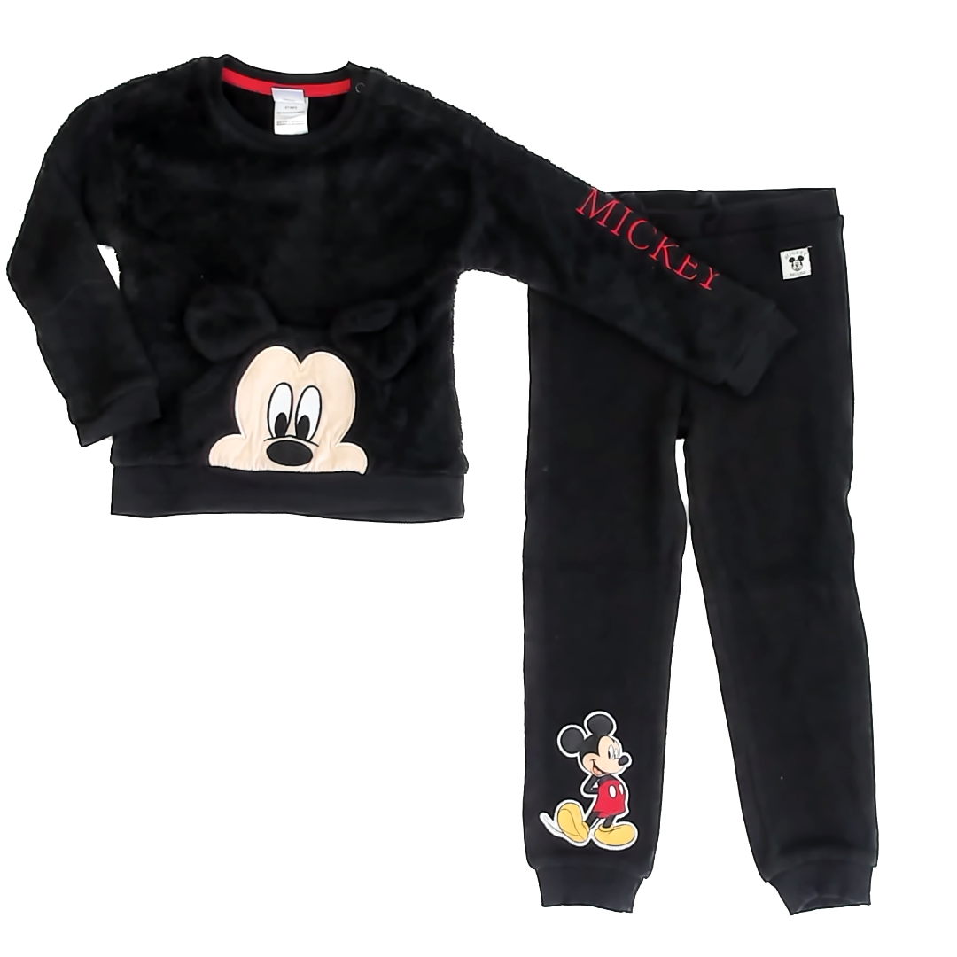Disney Boys Black "Mickey" Apparel Sets Size: 5T Black "Mickey"