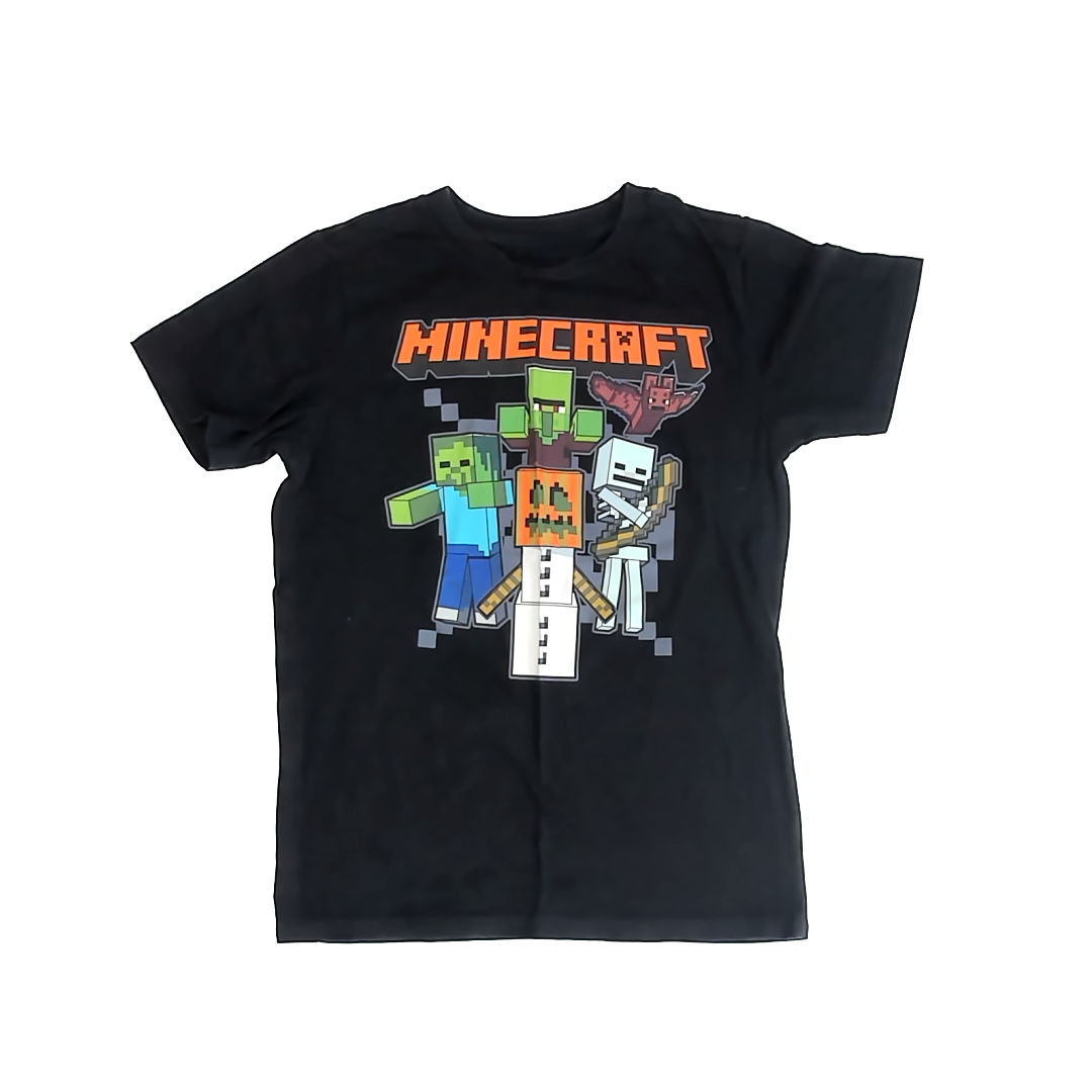 Mojang Boys Black | Minecraft T-Shirt Size: Lg Black | Minecraft