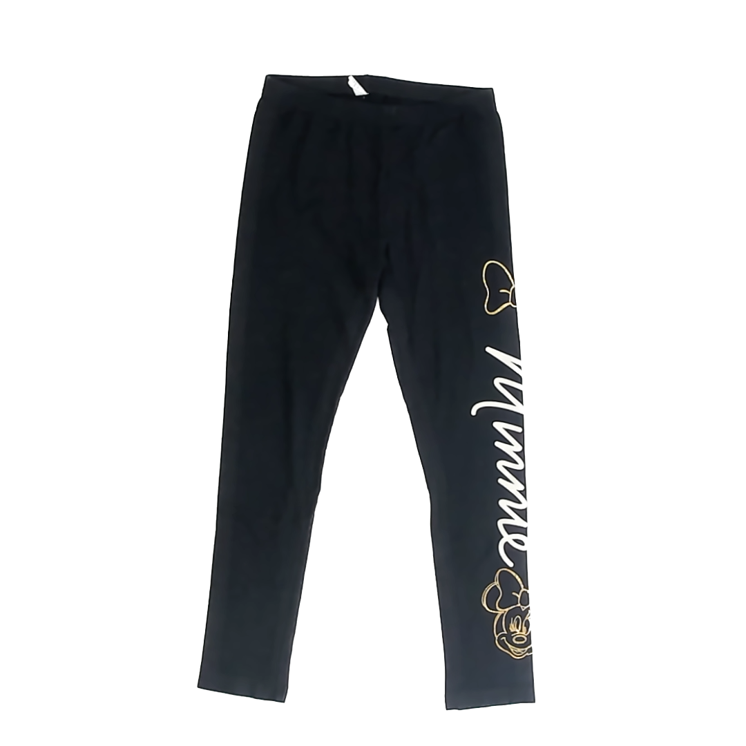 Jumping Beans Girls Black Minnie Mouse Leggings Size: 7 Years Black Minnie Mouse