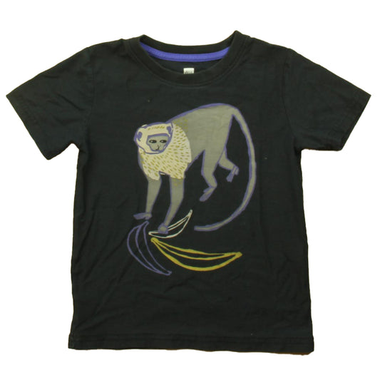 Tea Collection Boys Black Monkey T-Shirt Size: 5T Black Monkey