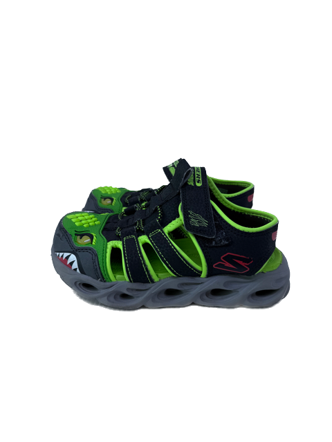 Skechers Boys Black Monster Sandals Size: 11 Little Kid Black Monster