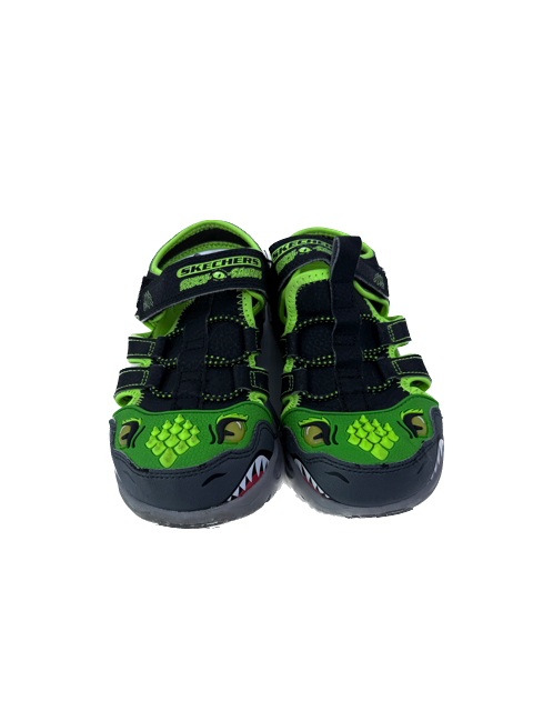 Skechers Boys Black Monster Sandals Size: 11 Little Kid Black Monster