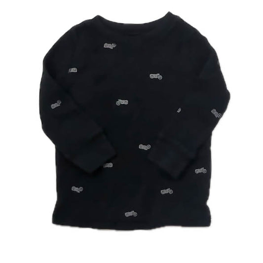 Gap Boys Black Motorcyle Long Sleeve Shirt Size: 18-24 Months Black Motorcyle