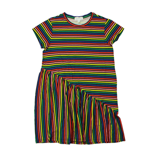 Rockets Of Awesome Girls Black | Multi Stripes Dress Size: 10 Years