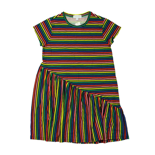 Rockets Of Awesome Girls Black | Multi Stripes Dress Size: 10 Years