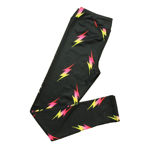 Rockets Of Awesome Girls Black | Multi Leggings Size: 12 Years