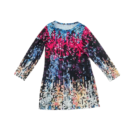 Unknown Girls Black | Multi Dress Size: 7 Years Black | Multi