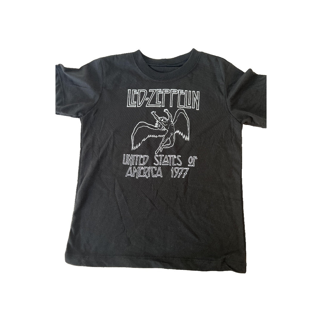 Led Zepplin Boys Black | Music T-Shirt Size: 5 Black | Music