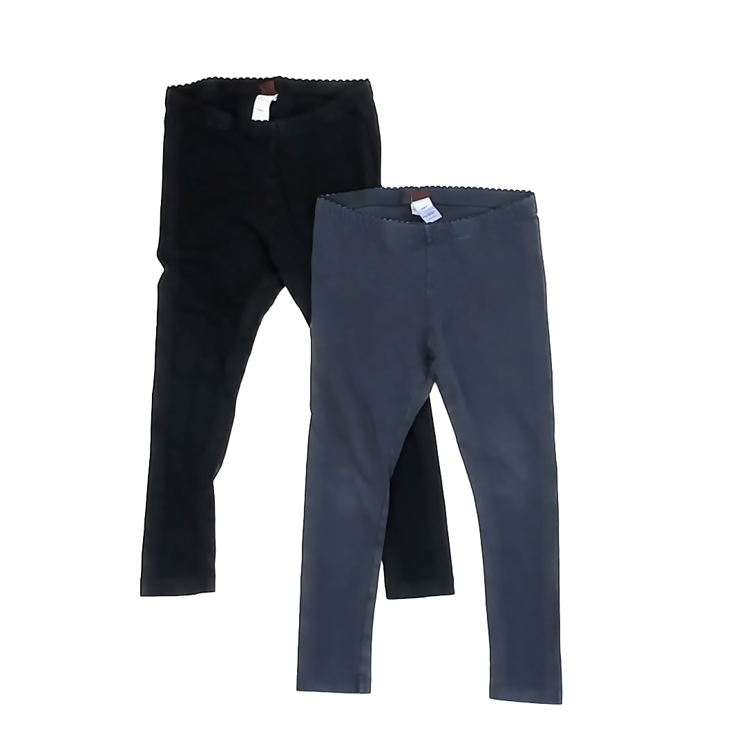 Tea Collection Girls Black | Navy Leggings Size: 6 Years Black | Navy
