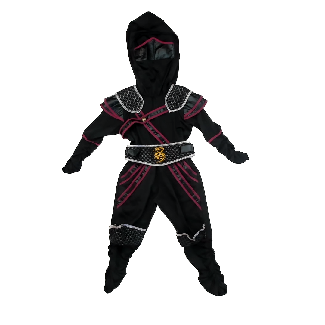 Unknown Boys Black | Ninja Costume Size: 3-5T Black | Ninja