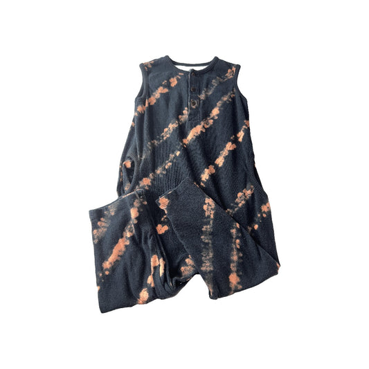 Art Class Unisex Black | orange | Tie Dye Romper Size: 2T Black | orange | Tie Dye