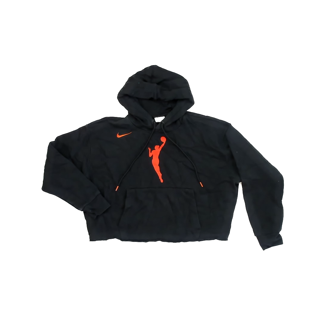 Nike Girls Black | Orange Hoodie Size: Youth L (14-16 Years) Black | Orange