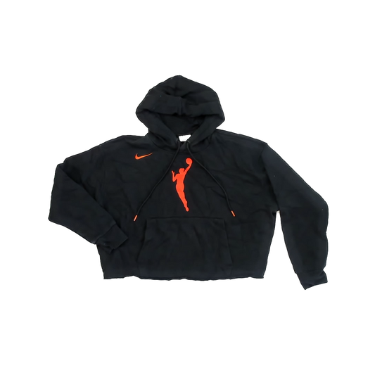 Nike Girls Black | Orange Hoodie Size: Youth L (14-16 Years) Black | Orange