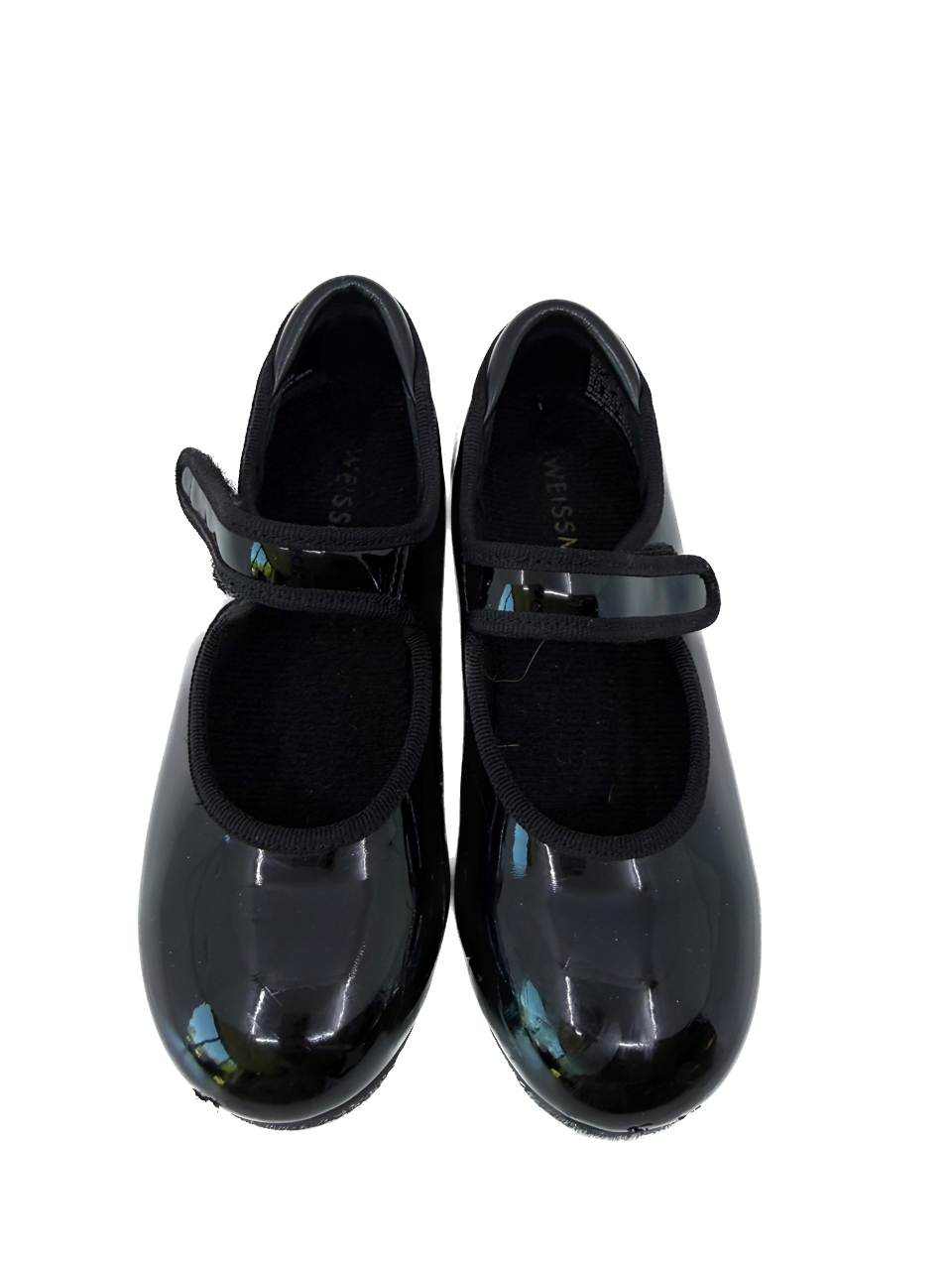 Weissman Girls Black Patent Tap Shoes Size: 10.5 Little Kid Black Patent Tap