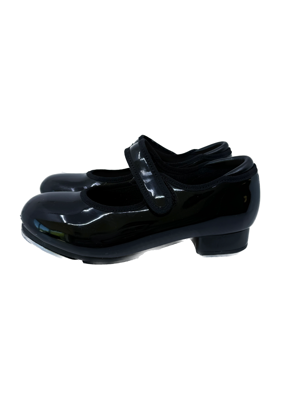 Weissman Girls Black Patent Tap Shoes Size: 10.5 Little Kid Black Patent Tap