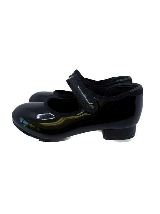 Balera Girls Black Patent Tap Shoes Size: 9.5 Toddler Black Patent Tap