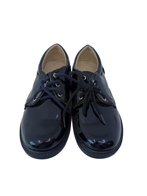 Unknown Boys Black Patent Shoes Size: Youth 1.5 (eu33) Black Patent