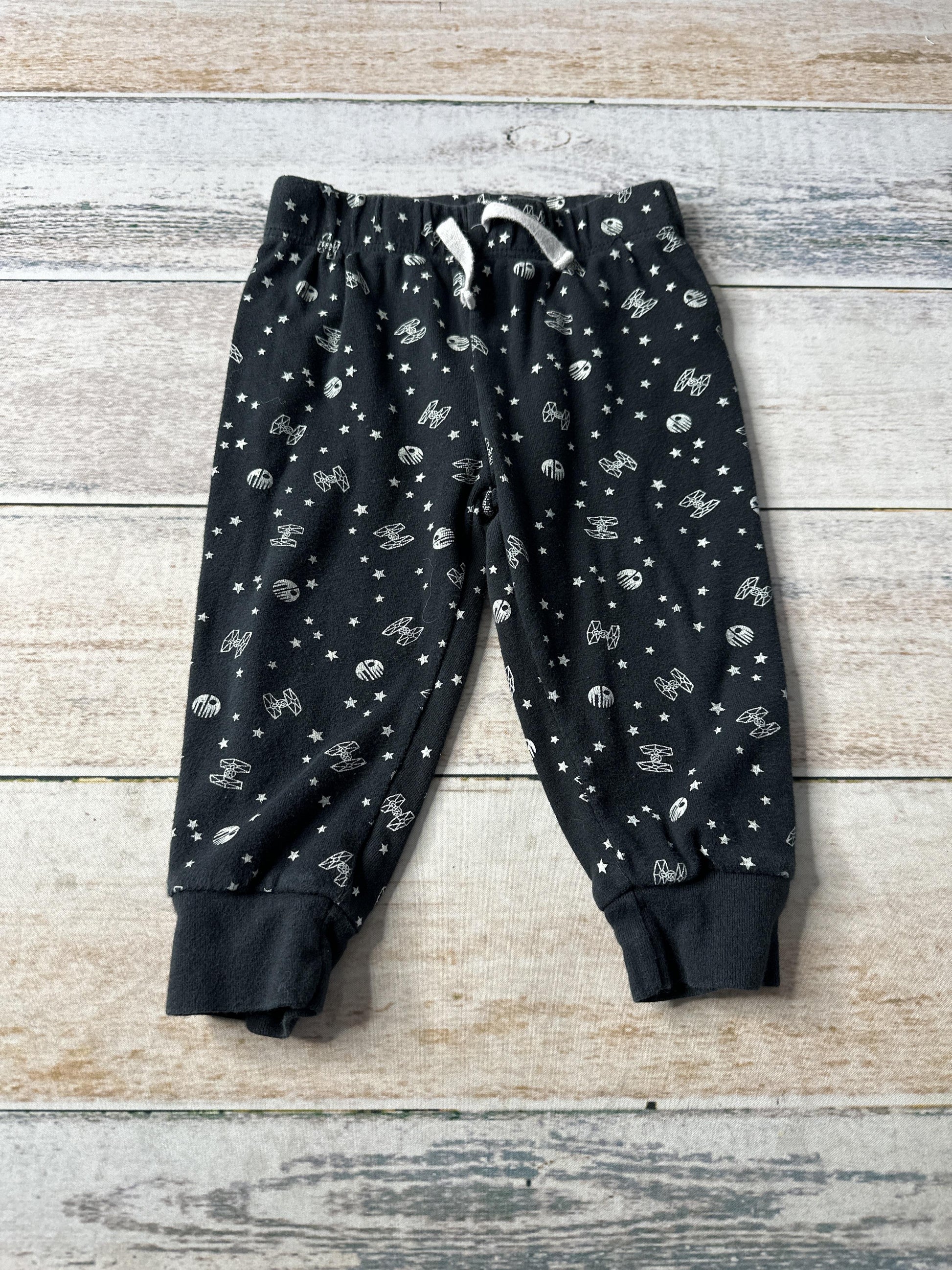 Amazon Essentials Boys Black | Pattern Pants Size: 18 months Black | Pattern