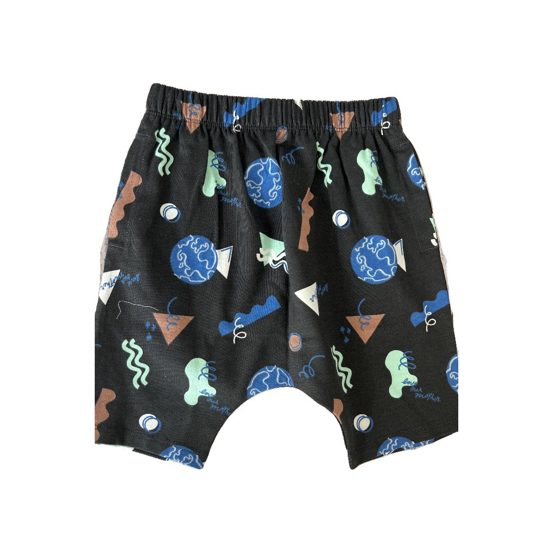 Open Edit Boys Black | Pattern Shorts Size: 3T Black | Pattern